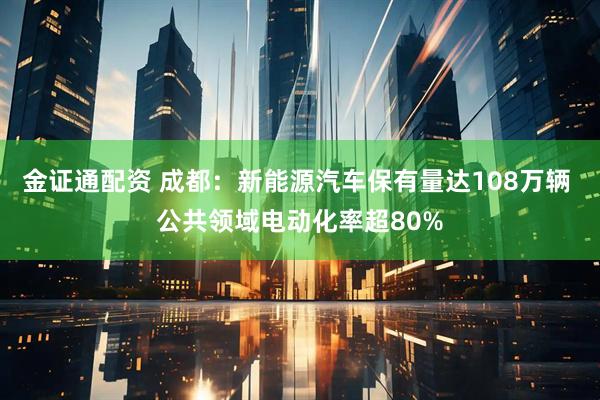 金证通配资 成都：新能源汽车保有量达108万辆 公共领域电动化率超80%